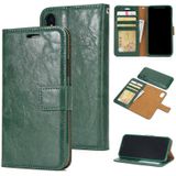 Crazy Horse Texture Detachable Magnetic Back Cover Horizontal Flip Leather Case with Holder & Card Slots & Photo Frame & Wallet For iPhone X / XS(Green)