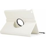 For iPad 10.2 / Air 2019 10.5 Litchi Texture Horizontal Flip 360 Degrees Rotation Leather Case(White)