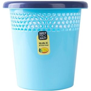 10 PCS Household Kitchen Living Room Bathroom Circular Press Ring Trash Can(Blue)