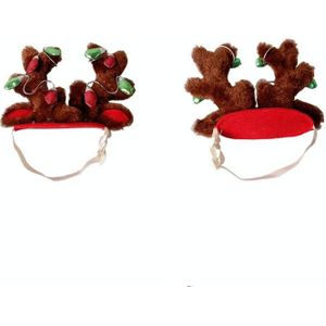 Pet Supplies Puppy Christmas Hat Holiday Jewelry Sequined Antlers  Size: M