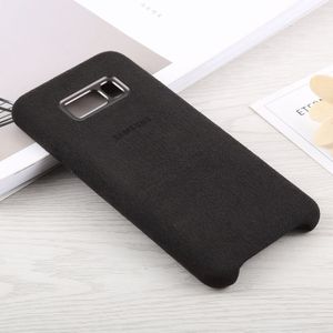 Suede PC Protective Back Cover Case for Galaxy S8+ / G9550(Black)
