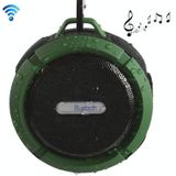 C6 Outdoor Waterproof Bluetooth Speaker with Suction  Support Hands-free Calling(Green)