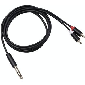 3685 6.35mm Male to Double RCA Male Stereo Audio Cable  Length:3m