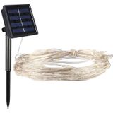 20m 200 LEDs SMD 0603 Solar Panel Silver Wire String Light Fairy Lamp Decorative Light  DC 5V (White Light)