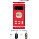 RK-C19 Live Broadcast Audio Headset Microphone Webcast Entertainment Streamer Sound Card for Phone  Computer PC(Red)