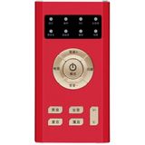 RK-C19 Live Broadcast Audio Headset Microphone Webcast Entertainment Streamer Sound Card for Phone  Computer PC(Red)