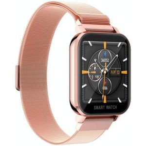 MT28 1.54 inch TFT Screen IP67 Waterproof Business Sport Steel Strip Smart Watch  Support Sleep Monitor / Heart Rate Monitor / Blood Pressure Monitoring(Rose Gold)