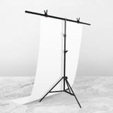 150x200cm T-Shape Photo Studio Background Support Stand Backdrop Crossbar Bracket Kit with Clips