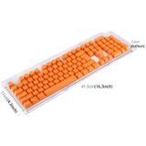 104 Keys Double Shot PBT Backlit Keycaps for Mechanical Keyboard(Orange)