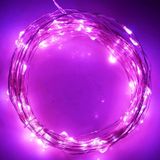 10m 5VMN 6W 500LM LED Silver String Light  USB Powered SMD-0603 Festival Lamp / Decoration Light Strip(Pink Light)