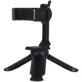 PULUZ Folding Plastic Tripod + Horizontal / Vertical Shooting Metal Clamp with Cold Shoe for iPhone  Galaxy  Huawei  Xiaomi  Sony  HTC  Google and other Smartphones