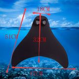 Mermaid Swim Fin Adjustable Diving Monofin Swimming Foot Flipper for Children