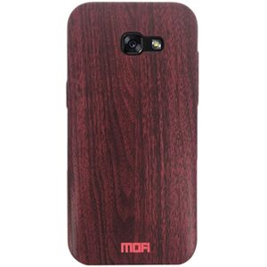 MOFI for Galaxy A5 (2017) Wood Texture TPU Protective Back Cover Case(Red)