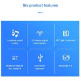NFC BT19 Bluetooth 5.0 Receiver Transmitter Headset Car Audio Player