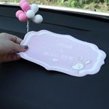 2 PCS Car Interior Decoration Anti-slip Mat PVC Soft Rubber Coaster Placemat(Time Powder)