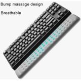 Mechanical Keyboard Wrist Rest Memory Foam Mouse Pad  Size : L (Grey)