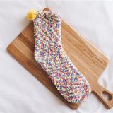 3 Pairs Christmas Women Fluffy Socks Warm Winter Cosy Lounge Socks(bright yellow)