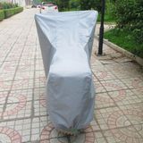 Outdoor Universal Anti-Dust Sunproof Waterproof Motorcycle Aluminum Film Flocking Cover with Warning Strips  Fits Bike up to 2.3m(90 Inches) In Length