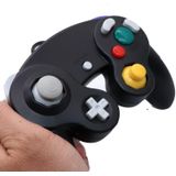 2 PCS Single Point Vibrerende Controller Wired Game Controller voor Nintendo NGC / Wii  Productkleur: Zwart