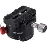 PULUZ Aluminum Alloy Panoramic Indexing Rotator Ball Head with Quick Release Plate for Camera Tripod Head
