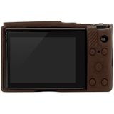 PULUZ Soft Silicon Protective Case voor Panasonic Lumix LX10 (Koffie)