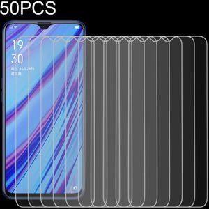 50 PCS For OPPO A5 / A9 (2020) 9H 2.5D Screen Tempered Glass Film