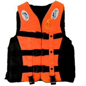 Drifting Swimming Fishing Life Jackets with Whistle for Adults Size: XL(Orange)