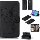 Feather Pattern Litchi Texture Horizontal Flip Leather Case with Wallet & Holder & Card Slots For Huawei Honor 10i / P Smart+ 2019 / Honor 20i / Honor 10 Lite(Black)