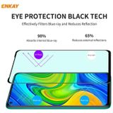 For Redmi 10X 4G/Redmi Note 9 5 PCS ENKAY Hat-Prince 0.26mm 9H 6D Curved Full Screen Eye Protection Green Film Tempered Glass Protector