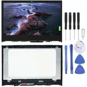 1920 x 1080px LCD Screen and Digitizer Full Assembly With Frame for Lenovo Yoga 520-14IKB (Black)