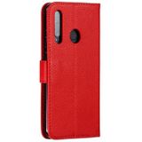 Feather Pattern Litchi Texture Horizontal Flip Leather Case with Wallet & Holder & Card Slots For Huawei Honor 10i / P Smart+ 2019 / Honor 20i / Honor 10 Lite(Red)