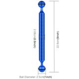 PULUZ  9 inch 22.8cm Length 20.8mm Diameter Dual Balls Carbon Fiber Floating Arm  Ball Diameter: 25mm(Blue)