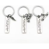 Creative Drive Safe Handsome Words Stainless Steel Keychain Key Rings(Motorcycle)