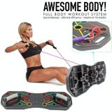 Push-Up Bracket Home Chest Muscle Training Aid Multi-Function Push-Up Board Fitness Equipment  Style:Without Drawstring