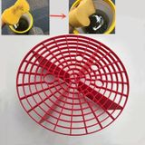 Car Washing Filter Sand And Stone Isolation Net  Size:Diameter 23.5cm(Red)
