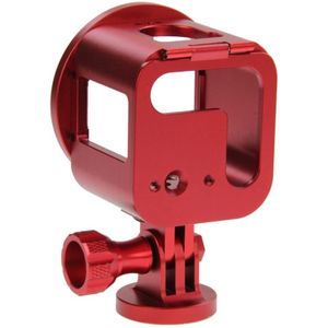 PULUZ Housing Shell CNC Aluminum Alloy Protective Cage Kit with Metal Wrench & Lens Cap & Screw & Tripod Adapter for GoPro HERO5 Session /HERO4 Session /HERO Session(Red)