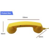 3.5mm Plug Mic Retro Telephone Anti-radiation Cell Phone Handset Receiver(Blue)