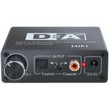 NK-C6 Optical Fiber To Analog Audio Converter Adjustable Volume Digital To Analog Decoder With USB Cable