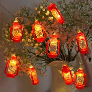 3m 20 Lights LEDs Retro Kerosene Lamp LED Lights String Bedroom Decoration(Warm White Light)