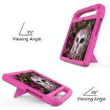 For Lenovo M10 FHD REL TB-X605FC / TB-X605LC Handle Portable EVA Shockproof Anti Falling Protective Case with Triangle Holder(Rose Red)