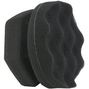 5 PCS Hand-Grabbing Waves High Density Car Tire Wax Sponge Leather Wax Sponge  Specification: Large