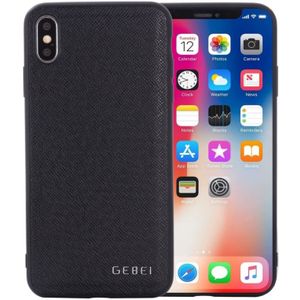 For iPhone 11 Pro GEBEI Full-coverage Shockproof Leather Protective Case(Black)