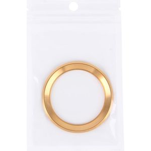 Aluminium Alloy Steering Wheel Decoration Ring Cover Sticker for BMW(Gold)