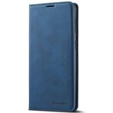 For Samsung Galaxy S21+ 5G Forwenw Dream Series Oil Edge Strong Magnetism Horizontal Flip Leather Case with Holder & Card Slots & Wallet & Photo Frame(Blue)