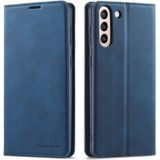 For Samsung Galaxy S21+ 5G Forwenw Dream Series Oil Edge Strong Magnetism Horizontal Flip Leather Case with Holder & Card Slots & Wallet & Photo Frame(Blue)