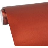 1.52 * 0.5m Waterproof PVC Wire Drawing Brushed Chrome Vinyl Wrap Car Sticker Automobile Ice Film Stickers Car Styling Matte Brushed Car Wrap Vinyl Film (Orange)