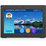 HSD8022T LCD Touch Screen All in One PC with Holder  8 inch  2GB+16GB  Android 8.1 RK3288 Quad Core Cortex A7  Support Bluetooth & WiFi & RJ45 & TF Card(Black)