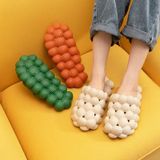 Women Bubble Fashion Slippers Home Massage Slippers  Size: 37-38(Green)