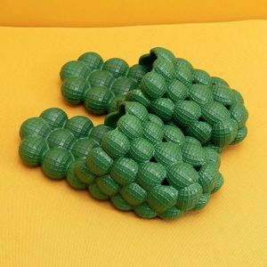 Women Bubble Fashion Slippers Home Massage Slippers  Size: 37-38(Green)