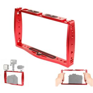 Diving Dual Handheld Grip Bracket Stabilizer Extension Phone Clamp Camera Rig Cage Underwater Case for GoPro HERO9 /8 /7  Colour: Red